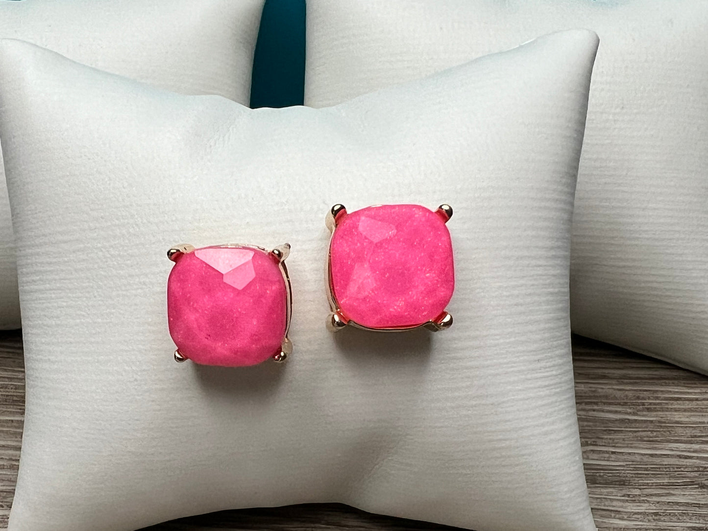 Very Beautiful Sparkly Pink Post Earrings