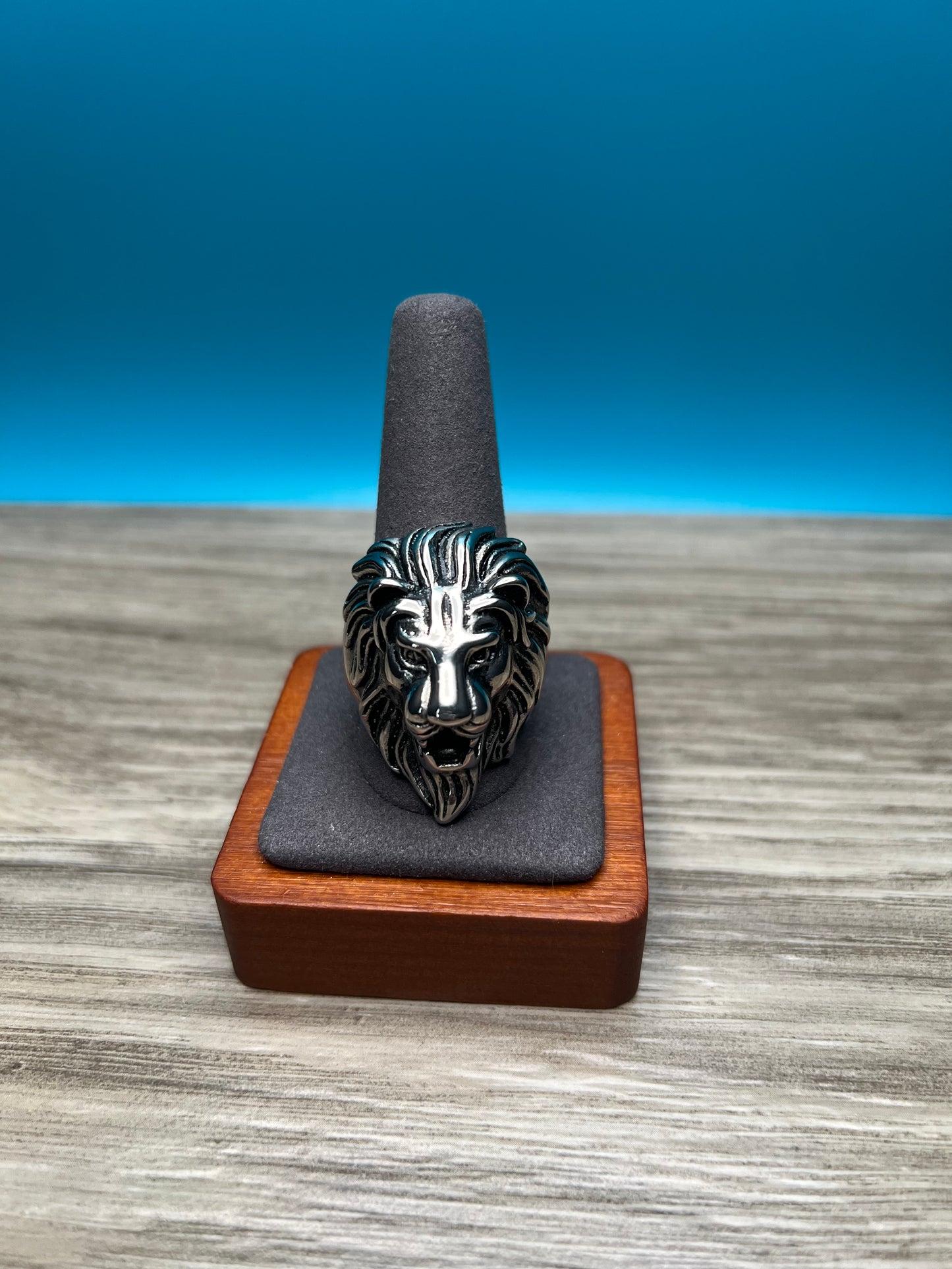 Heavy Men's Lion Ring