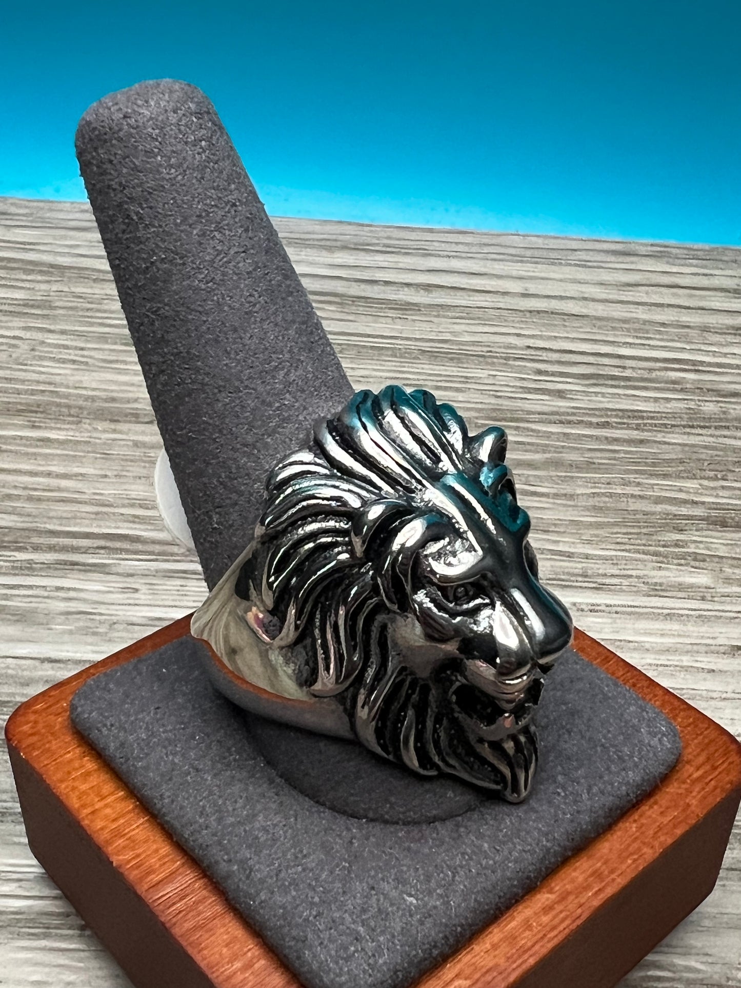 Heavy Men's Lion Ring