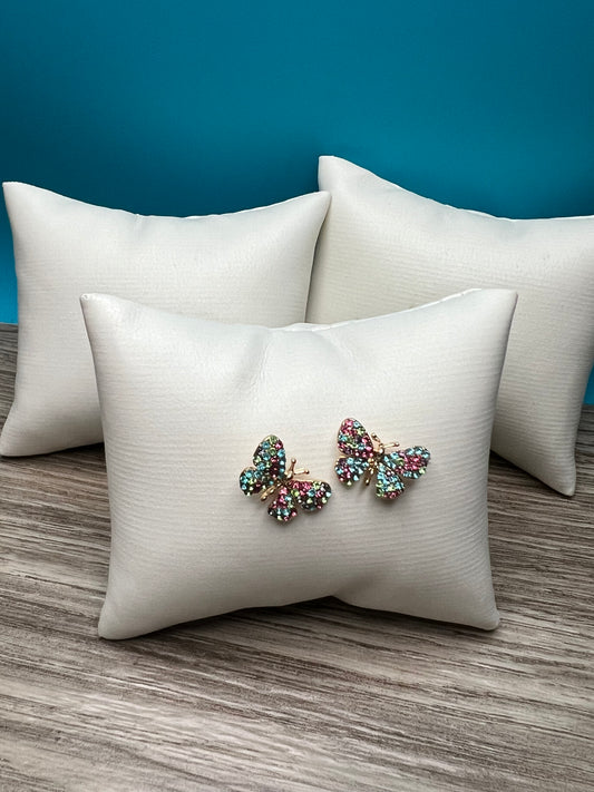 Cute Multi Color Butterfly Earrings