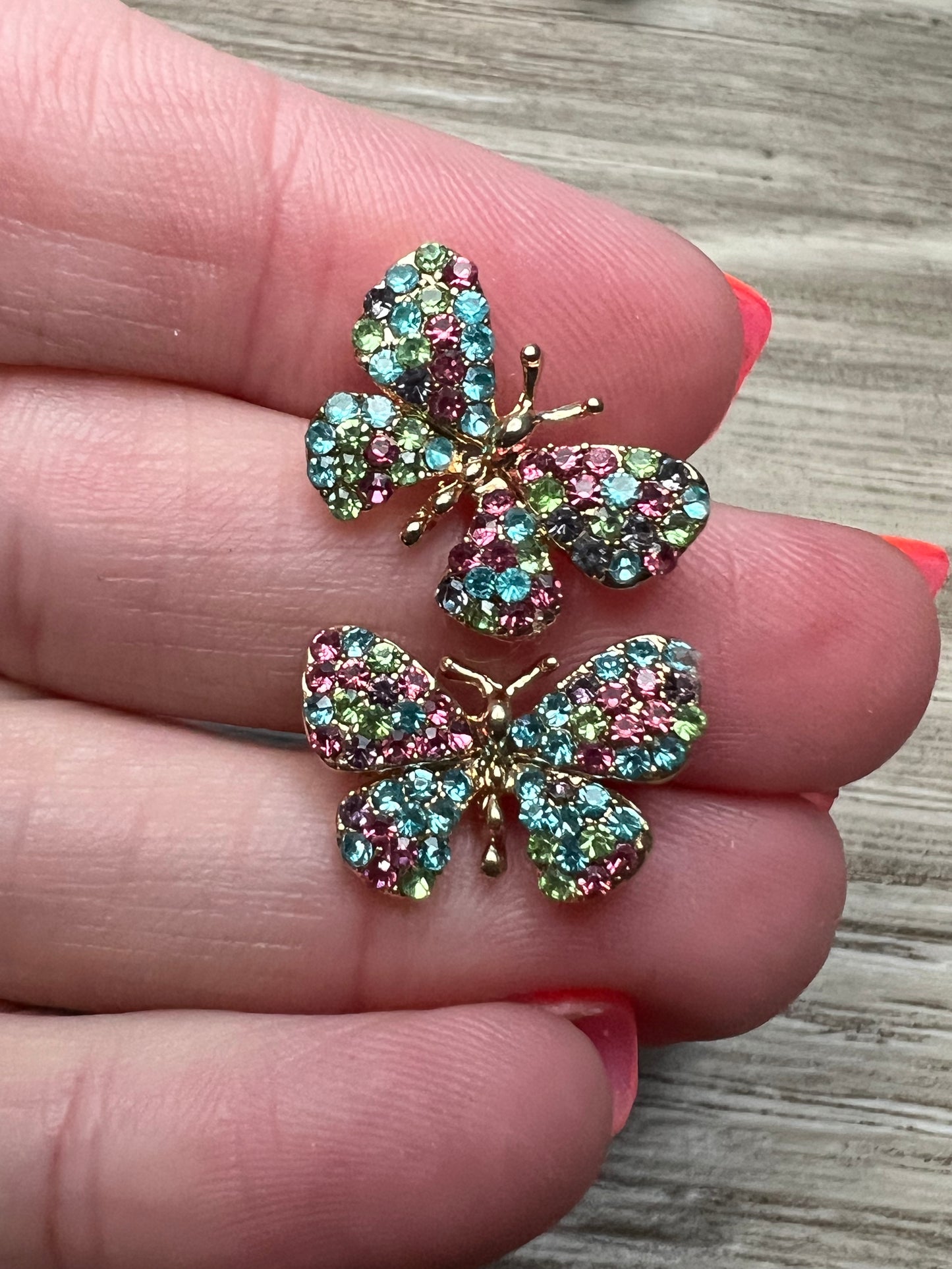 Cute Multi Color Butterfly Earrings