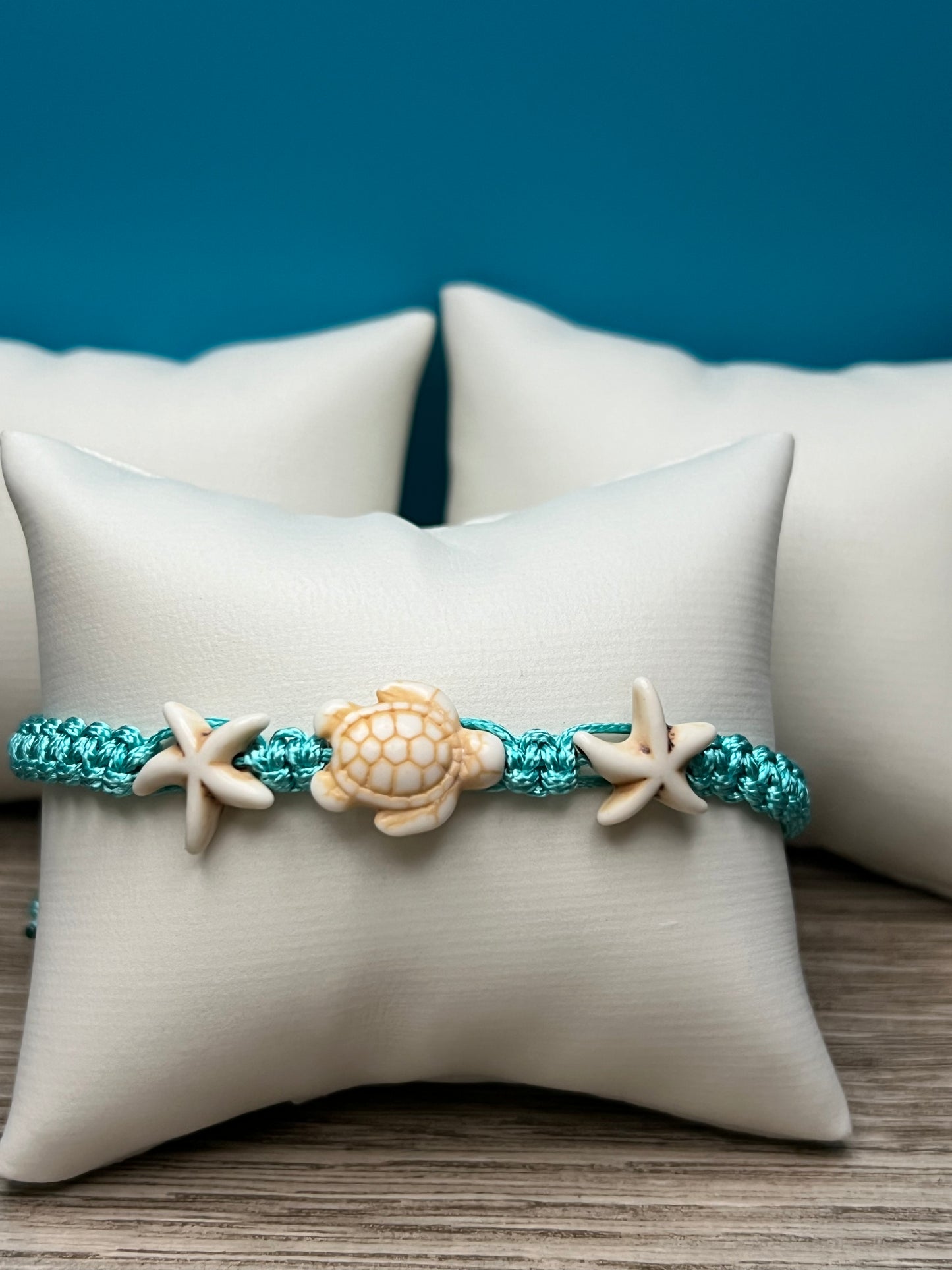 Blue Star And Turtle Bracelet