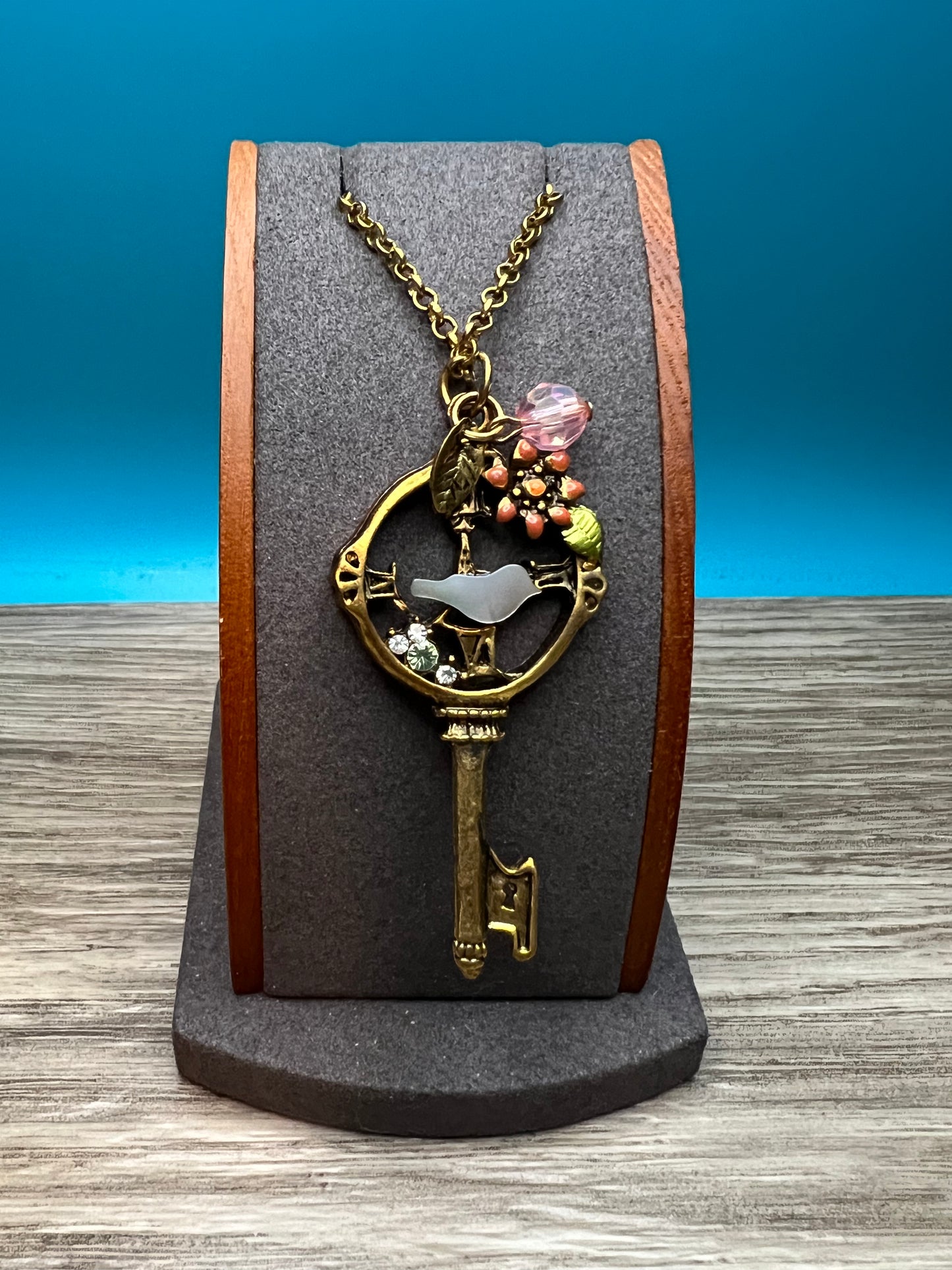 Cute Key  Bird Key Necklace