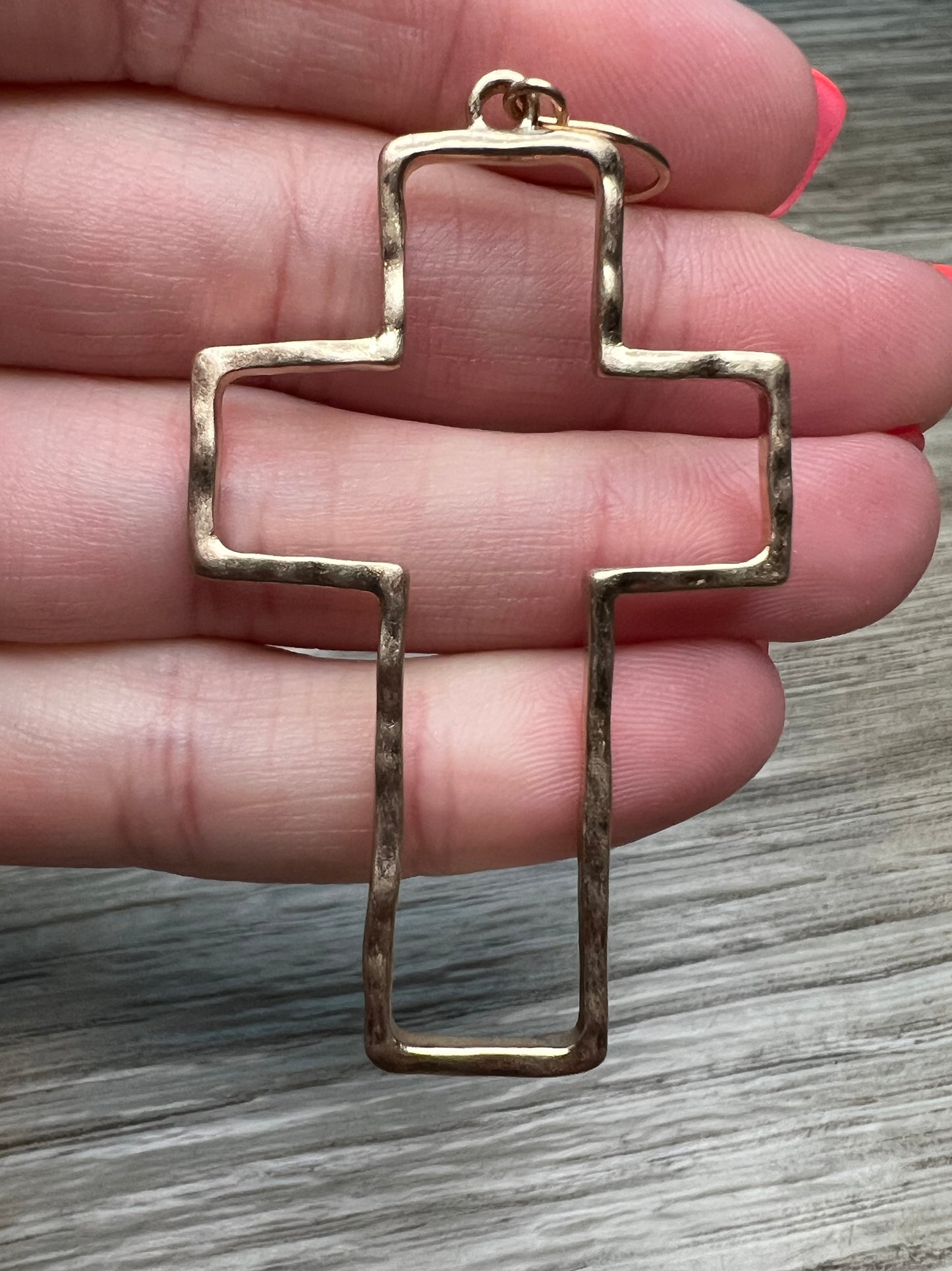 Cute Gold Cross Earrings